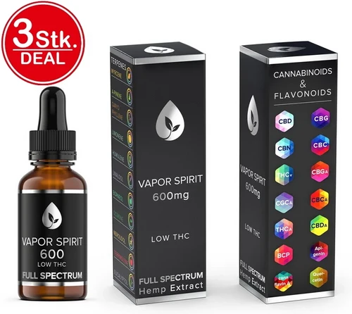Bio CBD Öl THC-frei (3× Set) – geprüft & zertifiziert