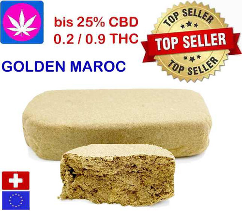 Golden CBD Hash Maroc Premium Marok Hasch
