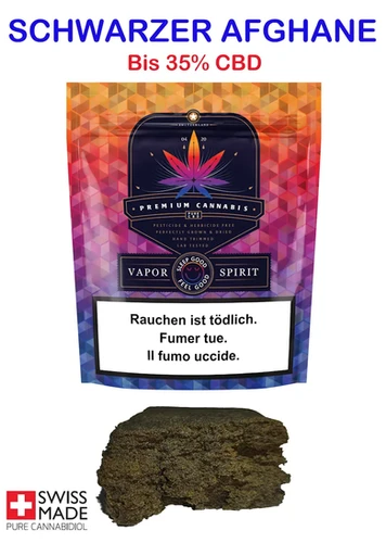 Schwarzer Afghane Hash CBD