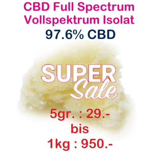 CBD Vollspektrum Isolat | min. 97.6% CBD