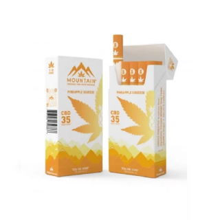 CBD Zigaretten Ananas – Mountain Smokes – 1 Packung 20 Stk.