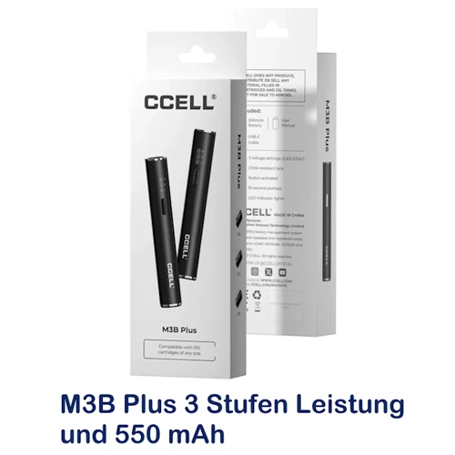 CCELL M3B Plus Vape Battery – Kompakte Power mit 3 Stufen
