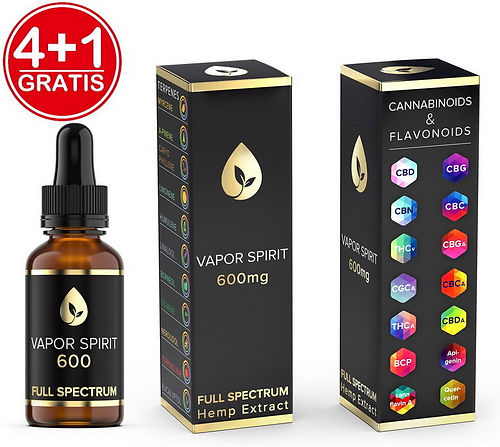 Vollspektrum CBD Öl - 6.5% 10ml 4+1 GRATIS