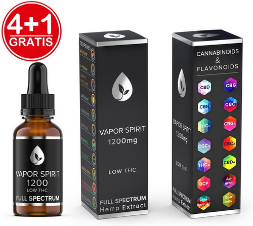 Vollspektrum CBD Öl THC Frei - 12.9% 10ml