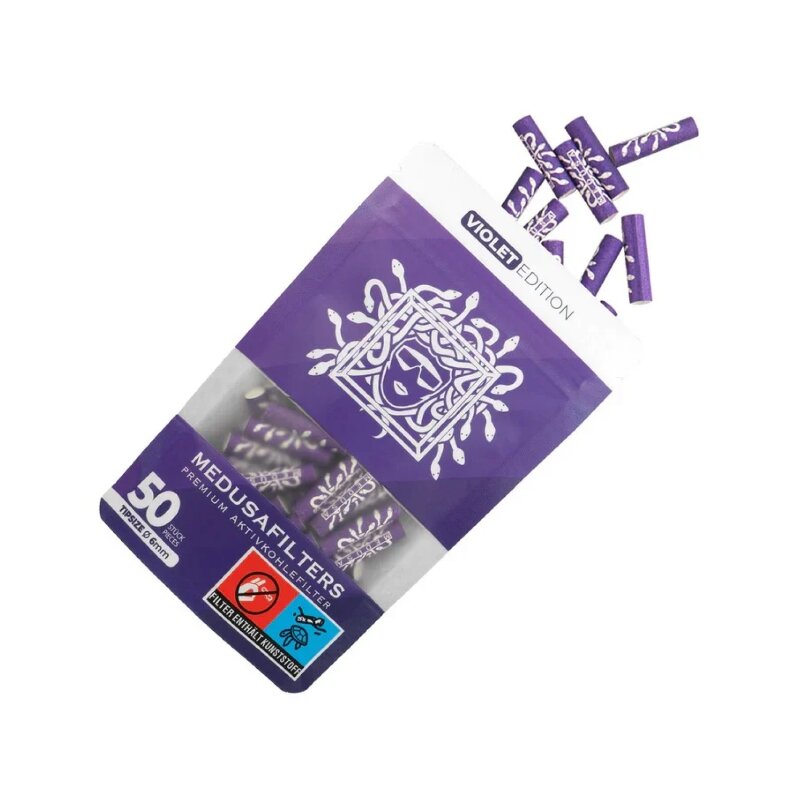 Medusa Hybridfilter 6 mm – Aktivkohlefilter (50 Stück)