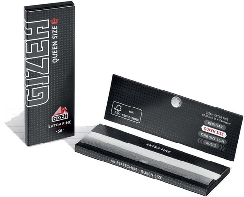 GIZEH Black Queen Size 44 x 78 mm Blättchen