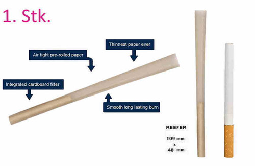 Pre rolled Joint Reefer 109 x 40mm Filter | Ab CHF 0.30