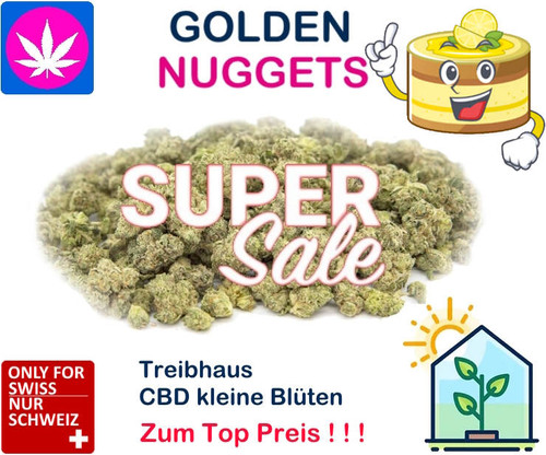 Golden Nuggets Lemon Cake CBD Blüten