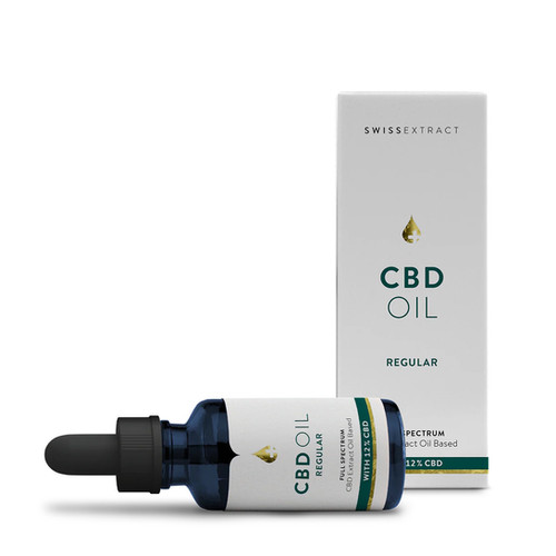 Swissextract BIO CBD Öl 12% Regular 50ml Hautpflege Schweiz