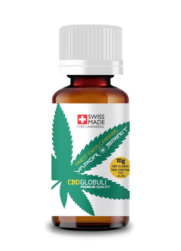 CBD Globuli aus Cannabidiol Hanf Cannabis Schweiz
